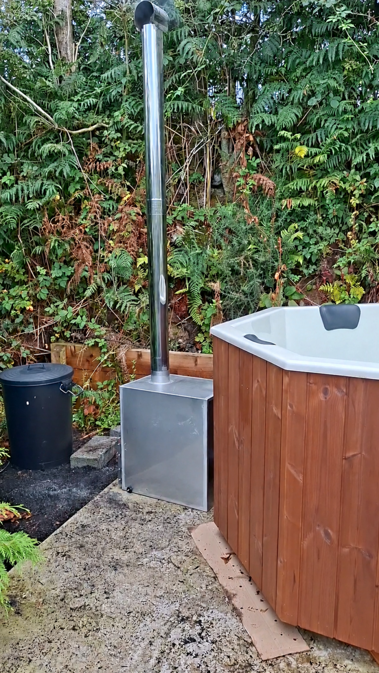 Octagonal Wood-Fired Hot Tub Installation in County Monaghan