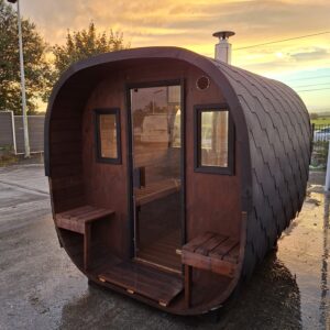 Wood-fired Comfort Cube 2.4 m – Fully Assembled & Available Now