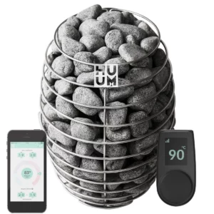 Huum Drop 6 + Uku Black Control Unit - Electric Heater